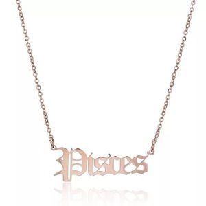 Pisces Zodiac Necklace (RoseGold)